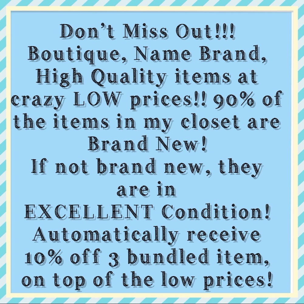 High End, Boutique, Name Brand Clothes!!!